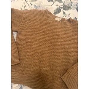 Tan/Brown Aritzia Wilfred Free Merino Wool Knit Sweater